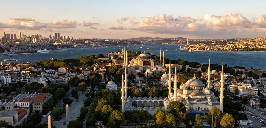 Historický poloostrov a panorama Istanbulu