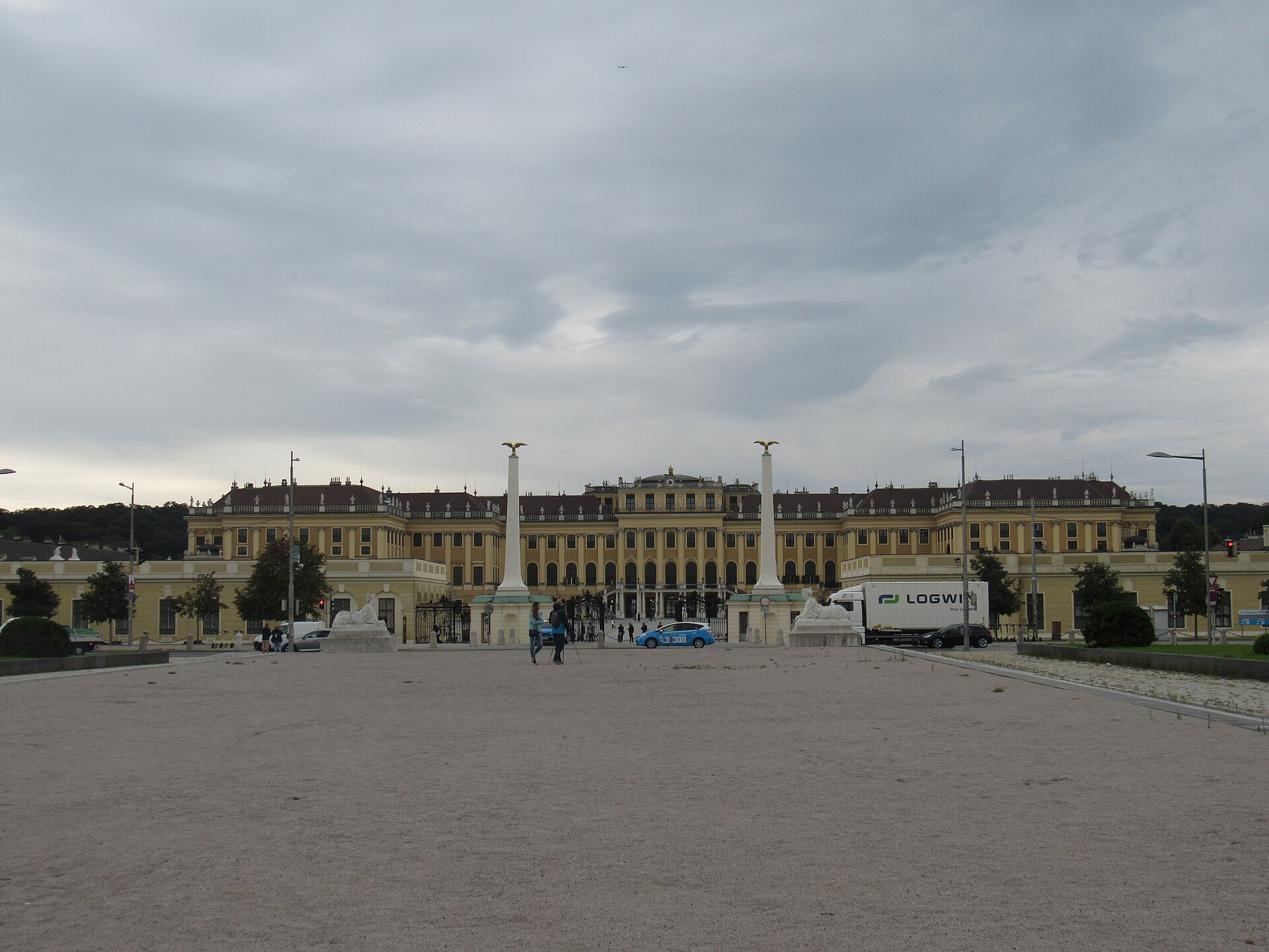 Průčelí zámku Schönbrunn ve Vídni