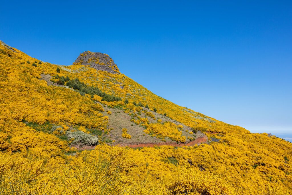 Horská krajina v okolí Pico do Arieiro na Madeiře