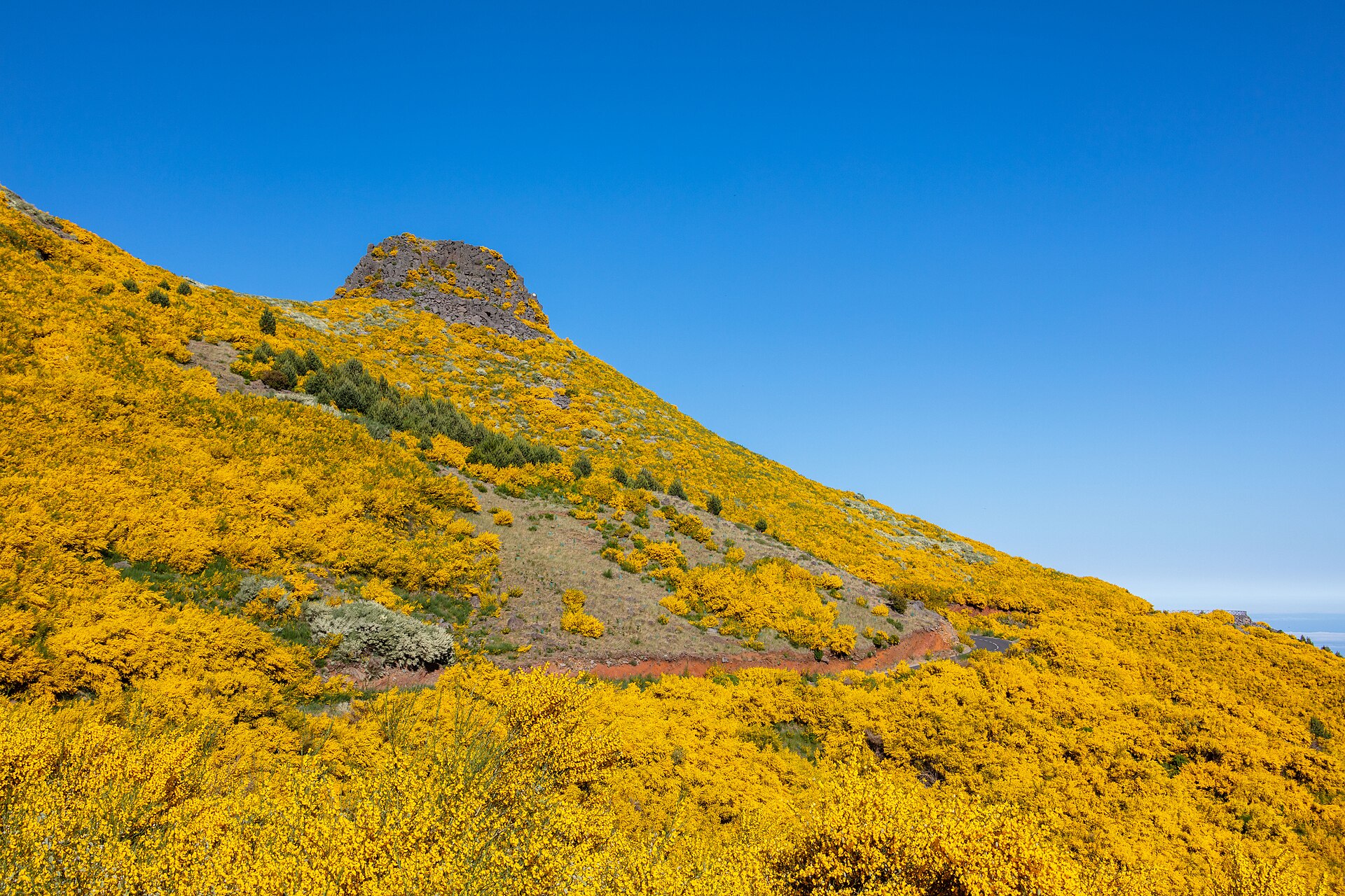 Horská krajina v okolí Pico do Arieiro na Madeiře